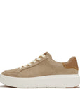 FitFlop FitFlop RTG Blanket-Stitch Suede Trainers Sneaker Cappuccino UK3