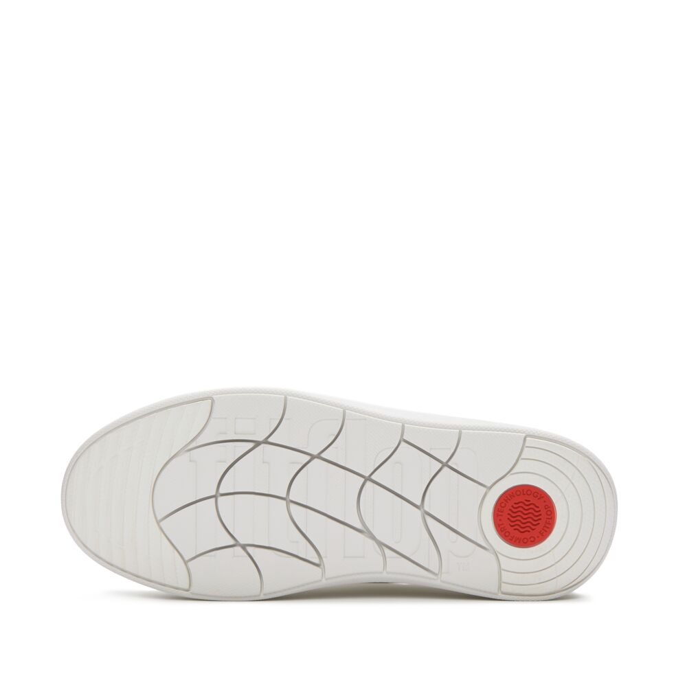 Trenton FitFlop RTG Leather Snake Lace-Up Sneakers Anatomicush