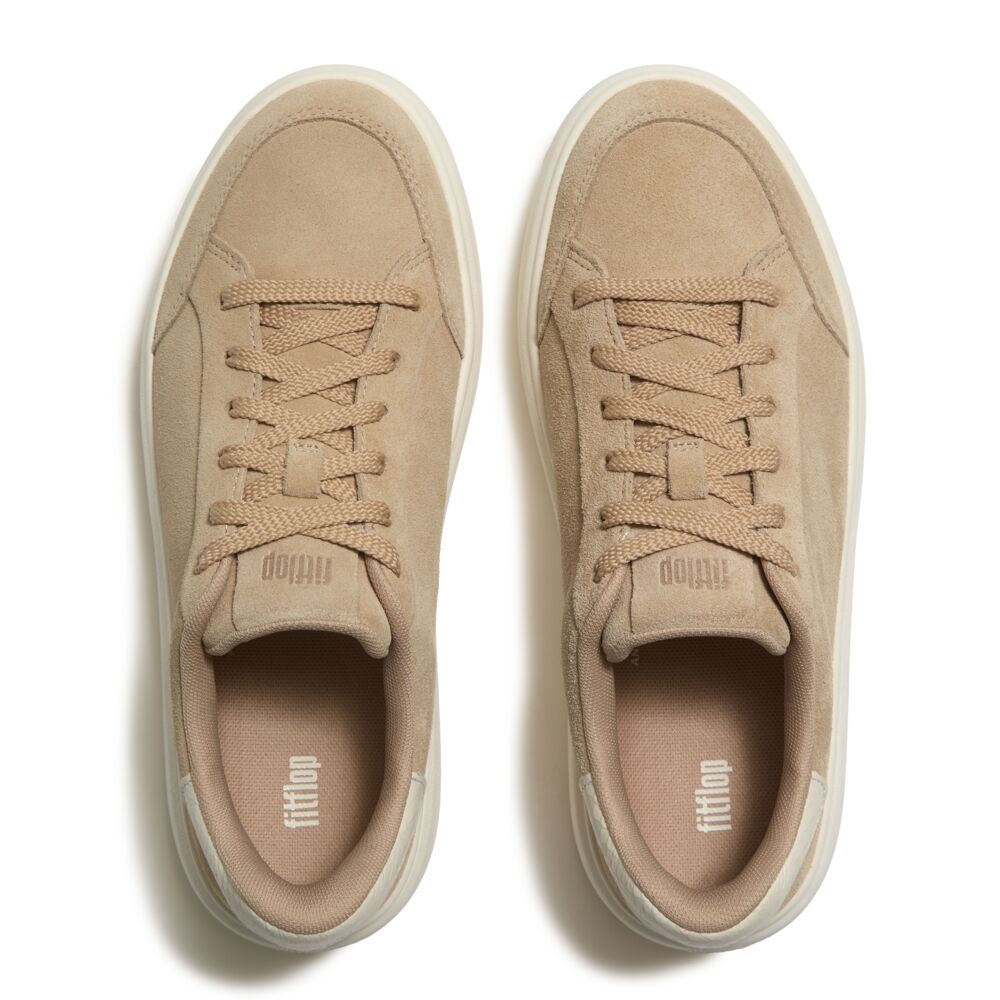 Trenton FitFlop RTG Suede Snake Lace-Up Sneakers Anatomicush