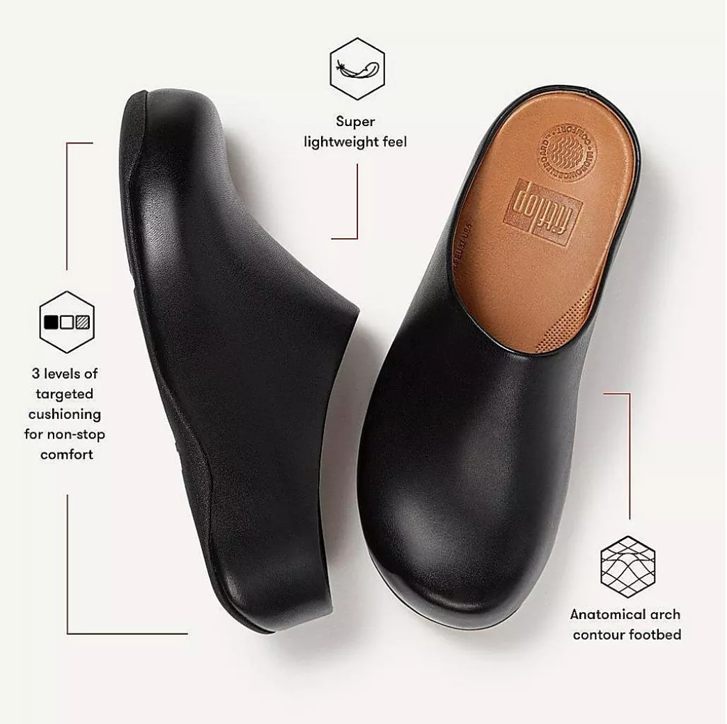FitFlop FitFlop SHUV Leather Clogs    