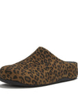 FitFlop Shuv Suede Leopard Mules