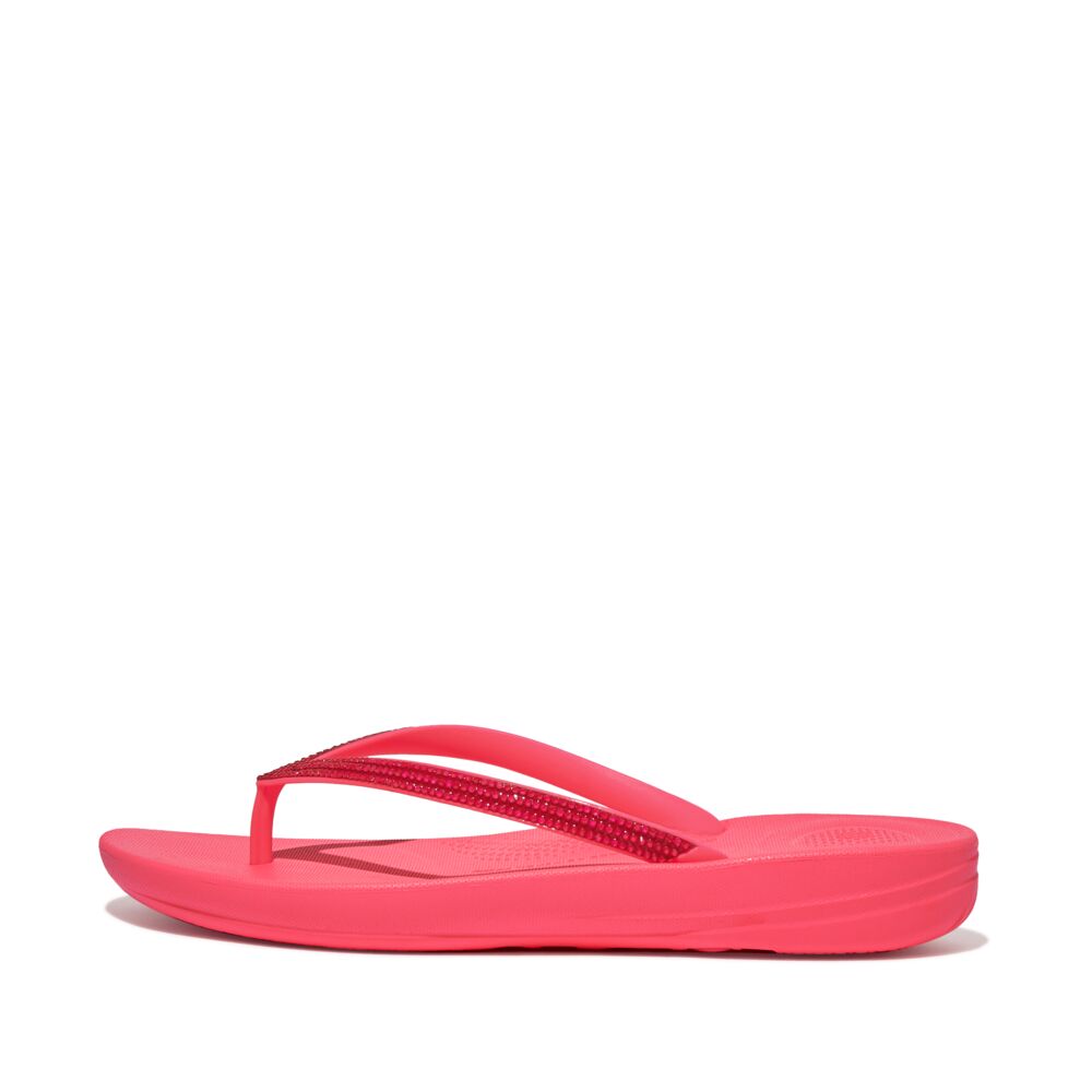 FitFlop FitFlop IQUSHION Sparkle Flip-Flops iQushion Pop Pink UK 4