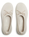 Trenton FitFlop Super-Q Bow Crystal-Trim Knit Ballet Flats iQushion