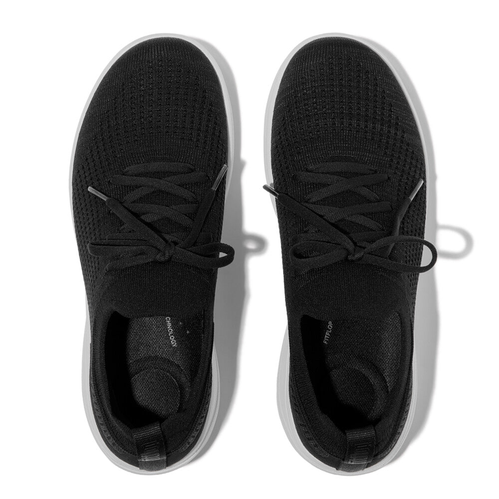 FitFlop SUPER-Q Knit Slip-On Laced Trainers Sneaker