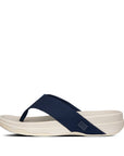 FitFlop FitFlop SURFER Mens Stripe Webbing Toe-Post Sandals  Midnight Navy 7 