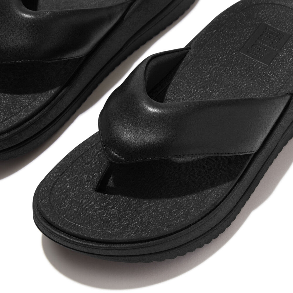 FitFlop SURFF Padded-Leather Toe-Post Sandals - Trenton