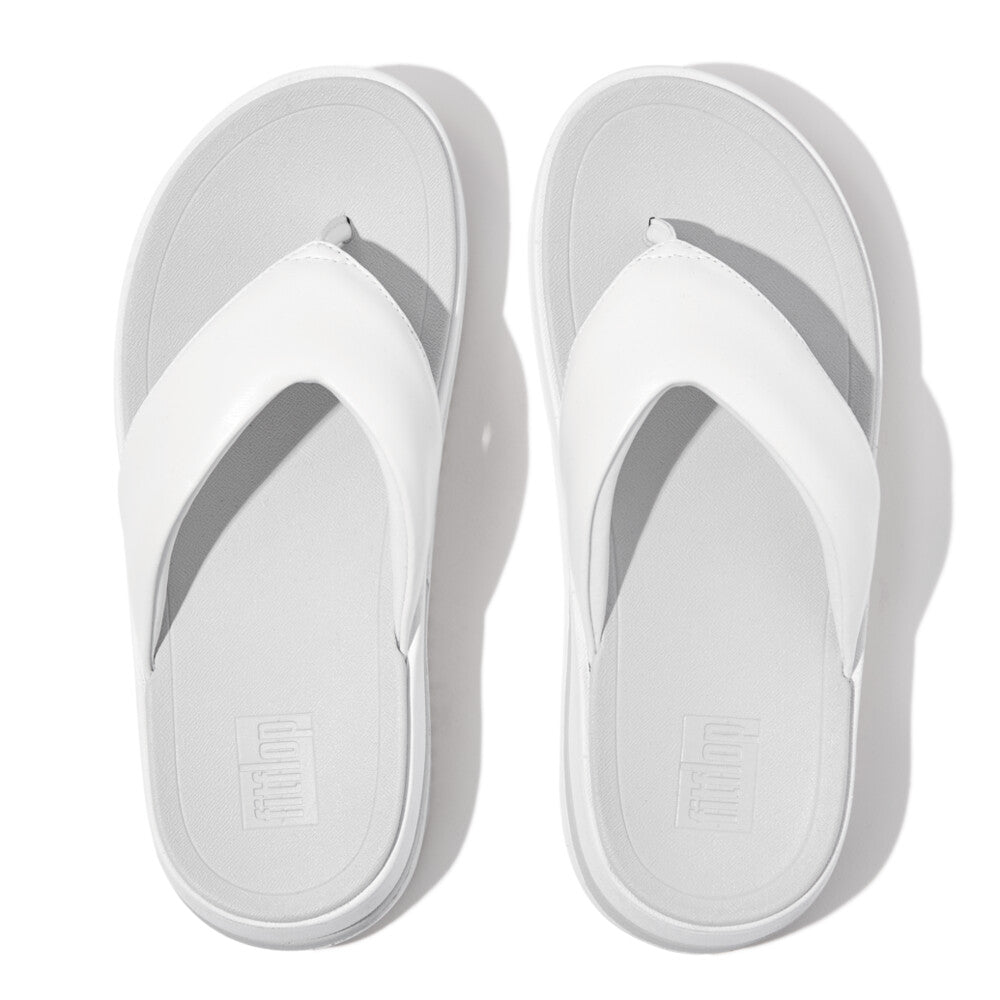 FitFlop SURFF Padded-Leather Toe-Post Sandals - Trenton