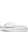 Padded-Leather Toe-Post Sandals SURFF Microwobbleboard Urban White 5