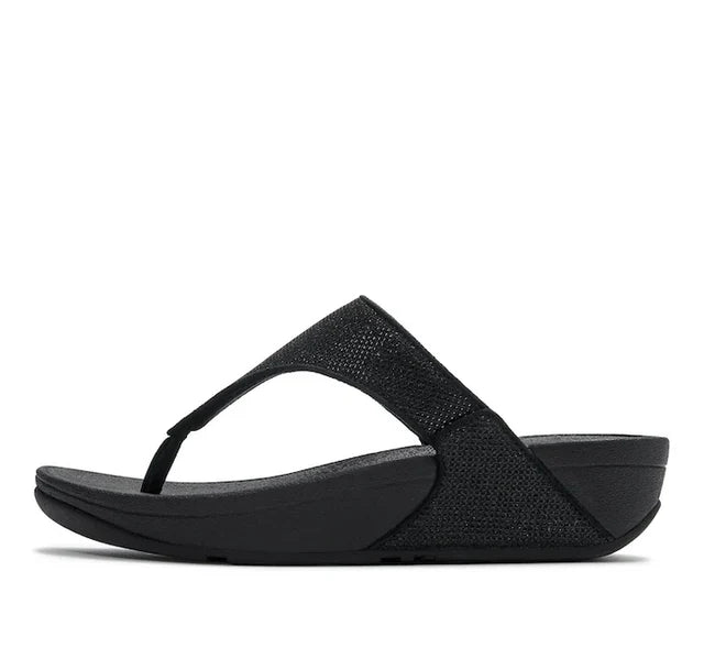 FitFlop LULU Shimmerglitz Toe-Post Sandal