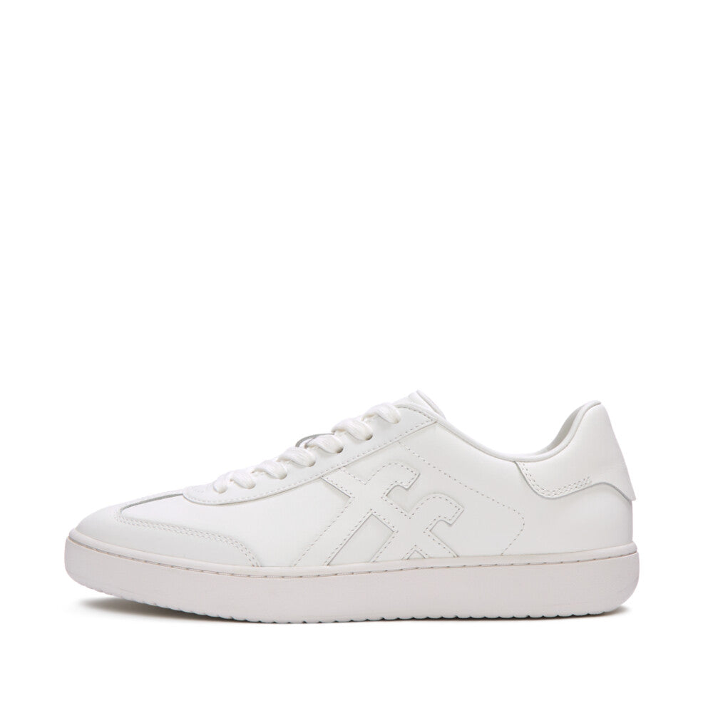 Trenton FitFlop Mens Dash FF Leather Trainers iQushion Urban White UK7