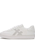 Trenton FitFlop Dash FF Leather T-Toe Trainers iQushion Urban White UK3