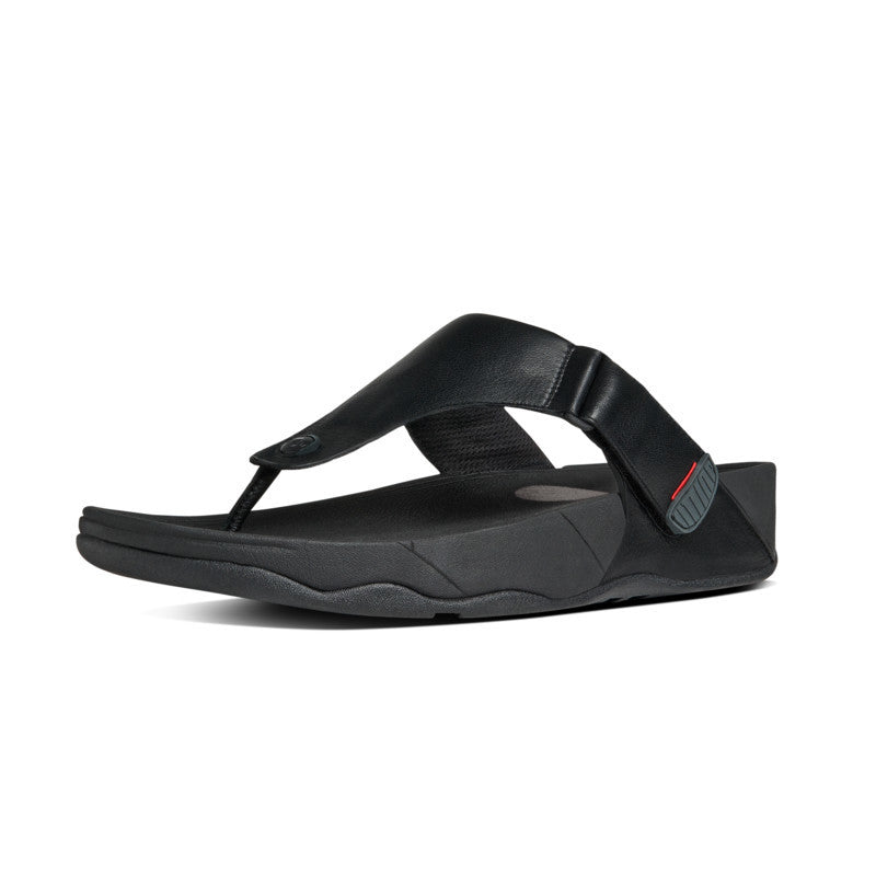 FitFlop FitFlop Trakk II Mens Leather Flip-Flops Microwobbleboard