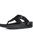 FitFlop FitFlop Trakk II Mens Leather Flip-Flops Microwobbleboard