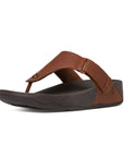 FitFlop FitFlop Trakk II Mens Leather Flip-Flops Microwobbleboard