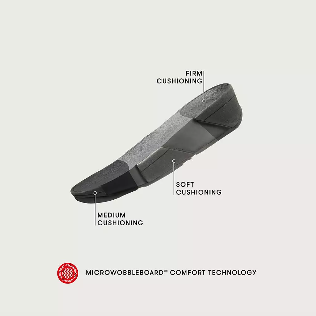 FitFlop FitFlop Trakk II Mens Leather Flip-Flops Microwobbleboard