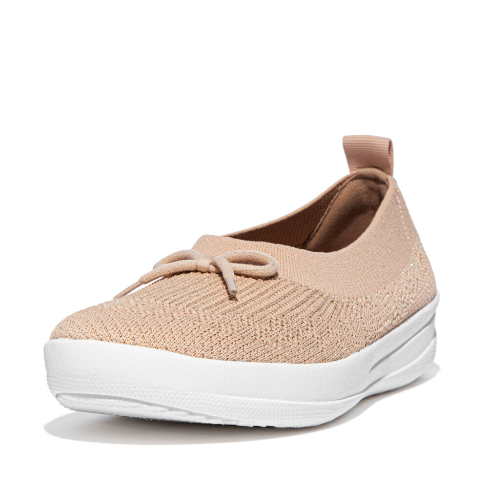 FitFlop Überknit Ballet Pumps With Bow Anatomicush