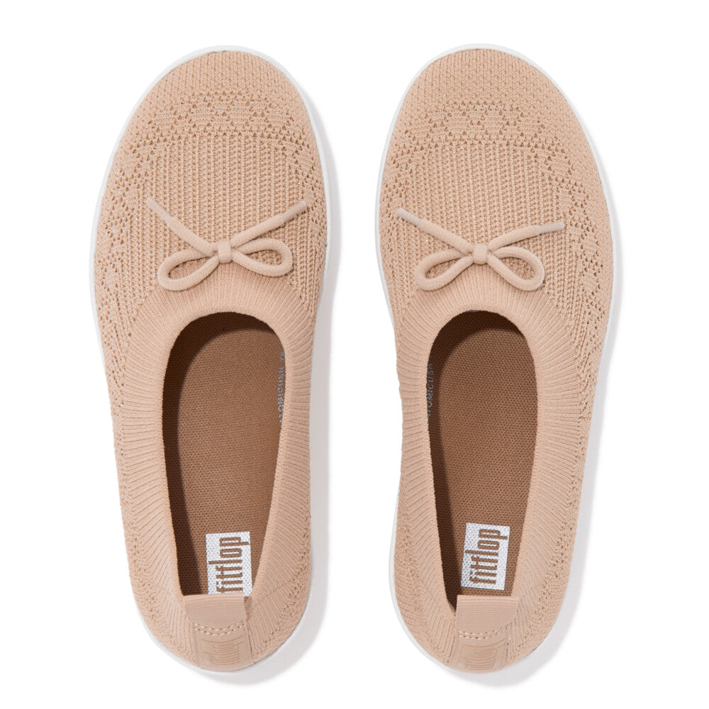 FitFlop Überknit Ballet Pumps With Bow Anatomicush