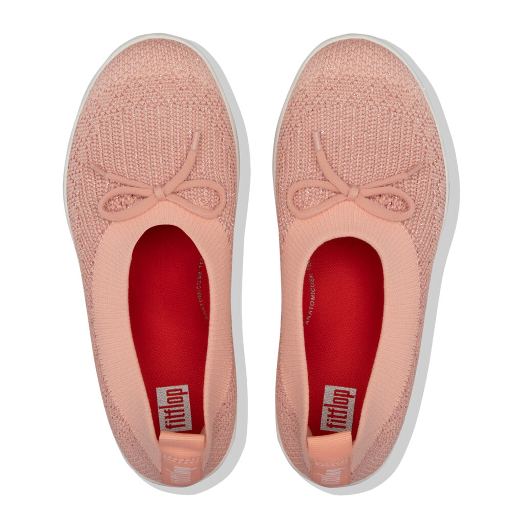 FitFlop Überknit Ballet Pumps With Bow Anatomicush