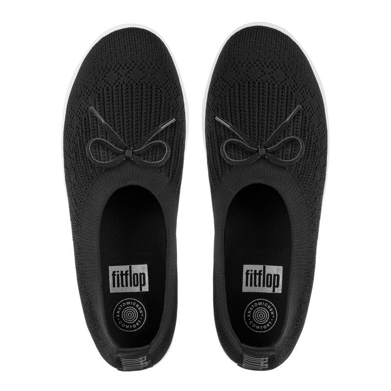 FitFlop Überknit Ballet Pumps With Bow Anatomicush