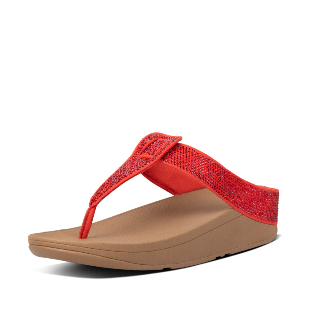 Trenton Isabelle Toe Post Crystal Sandal   