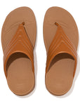 FitFlop Walkstar Leather Toe-Post Sandals Microwobbleboard