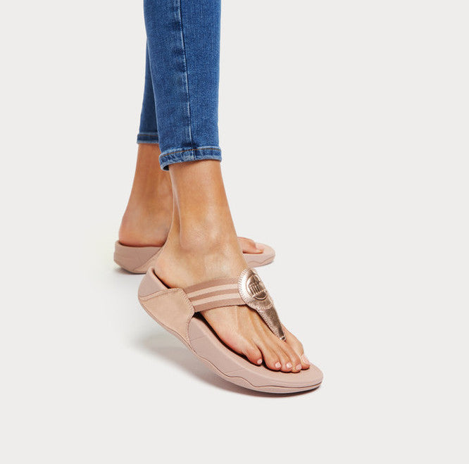 FitFlop Walkstar Webbing Toe-Post Sandals Microwobbleboard