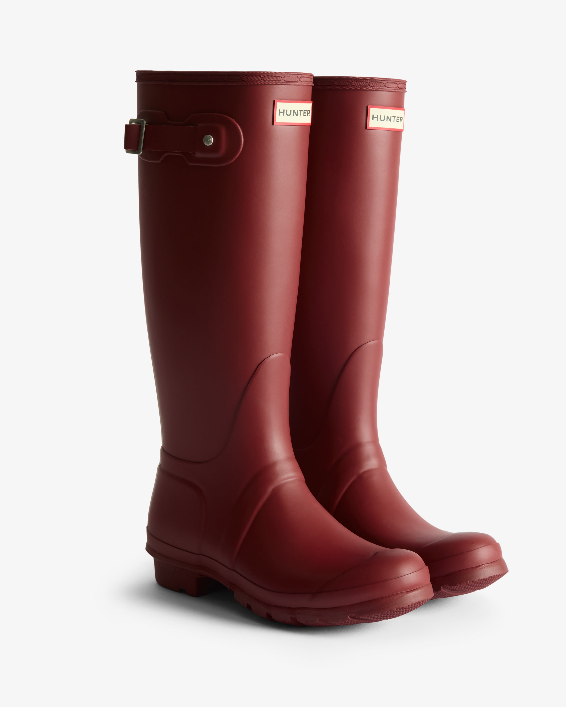 Hunter Women's Tri-Colour Logo Backstrap Tall Wellington Boots