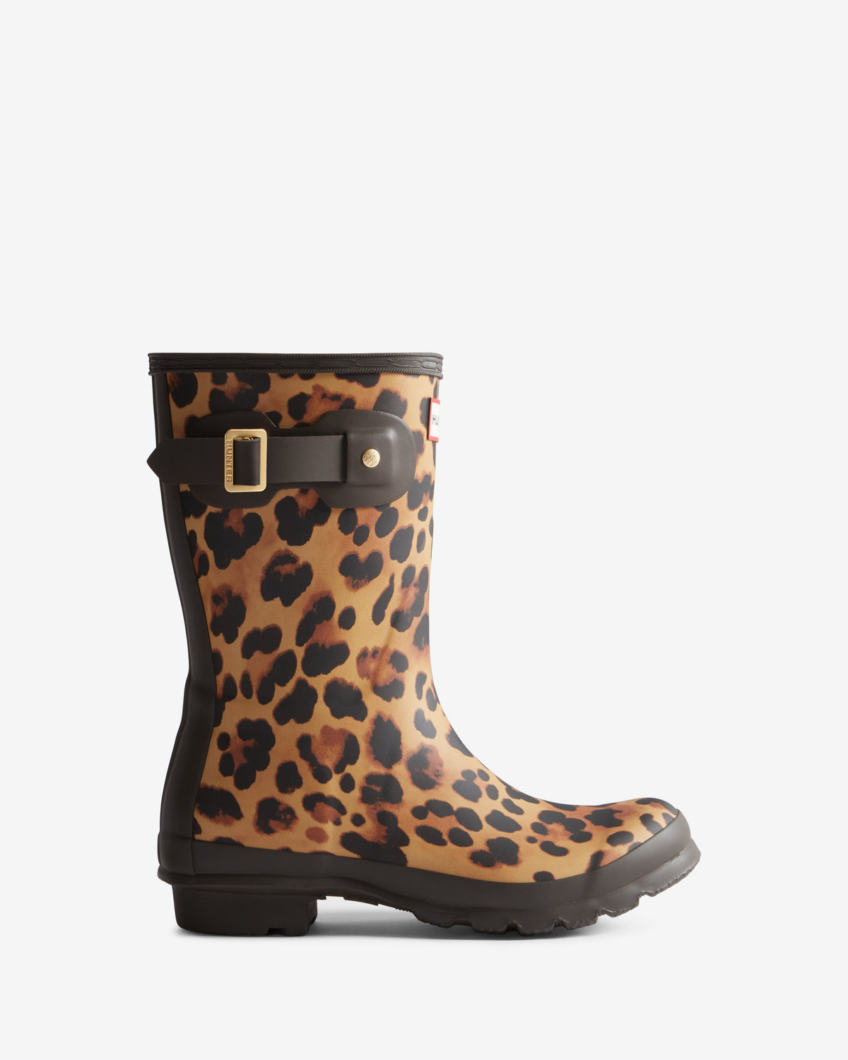 Hunter Hunter Original Short Wellington Boots Boot Leopard Print UK 3