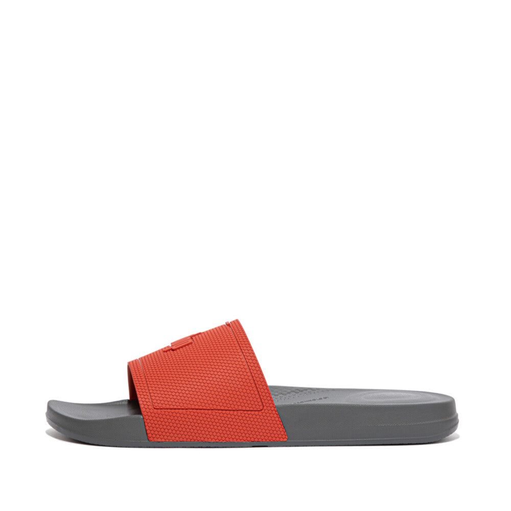 FitFlop FitFlop IQUSHION Mens Pool Slides  Red Clay 7 