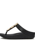 FitFlop LULU Glossy Button Toe-Post Sandals