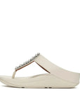 FitFlop FINO Pearls-And-Crystal Toe-Post Sandals