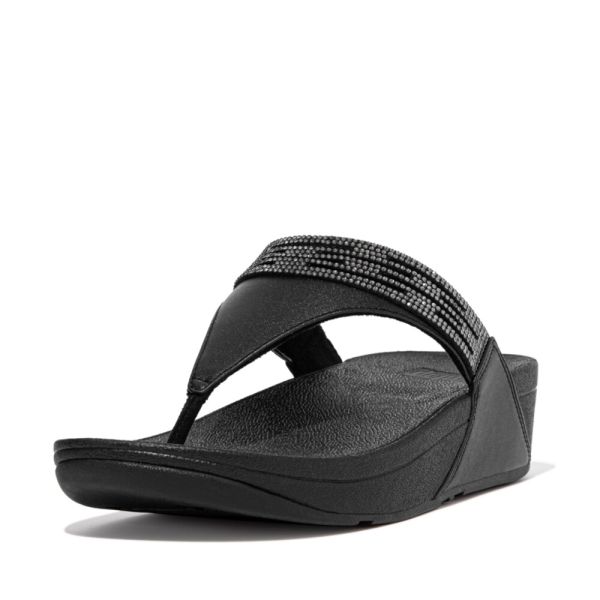 FitFlop FitFlop LULU Laser Crystal Leather Sandals    