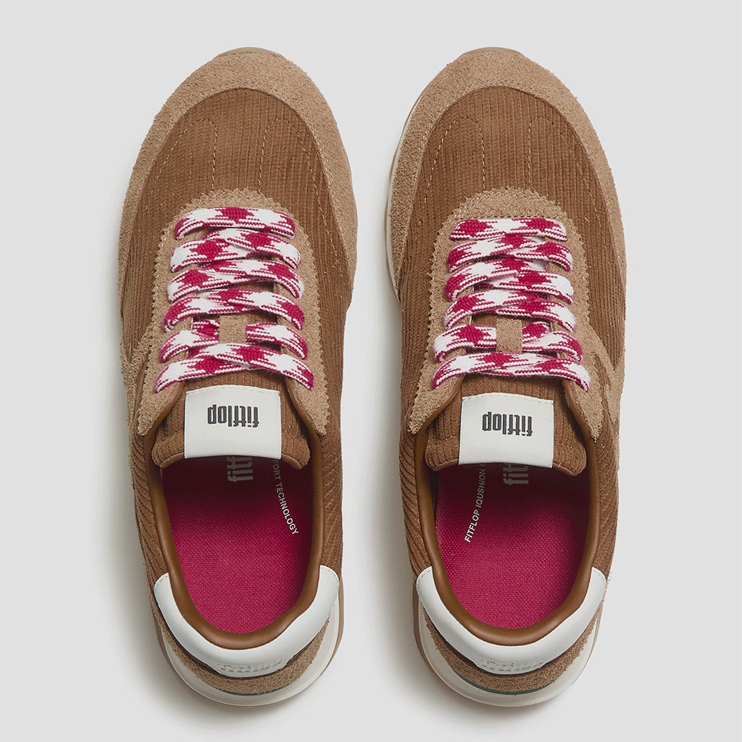 FitFlop FitFlop RETRO-Q FF Cord Fabric/Suede Trainers Sneaker