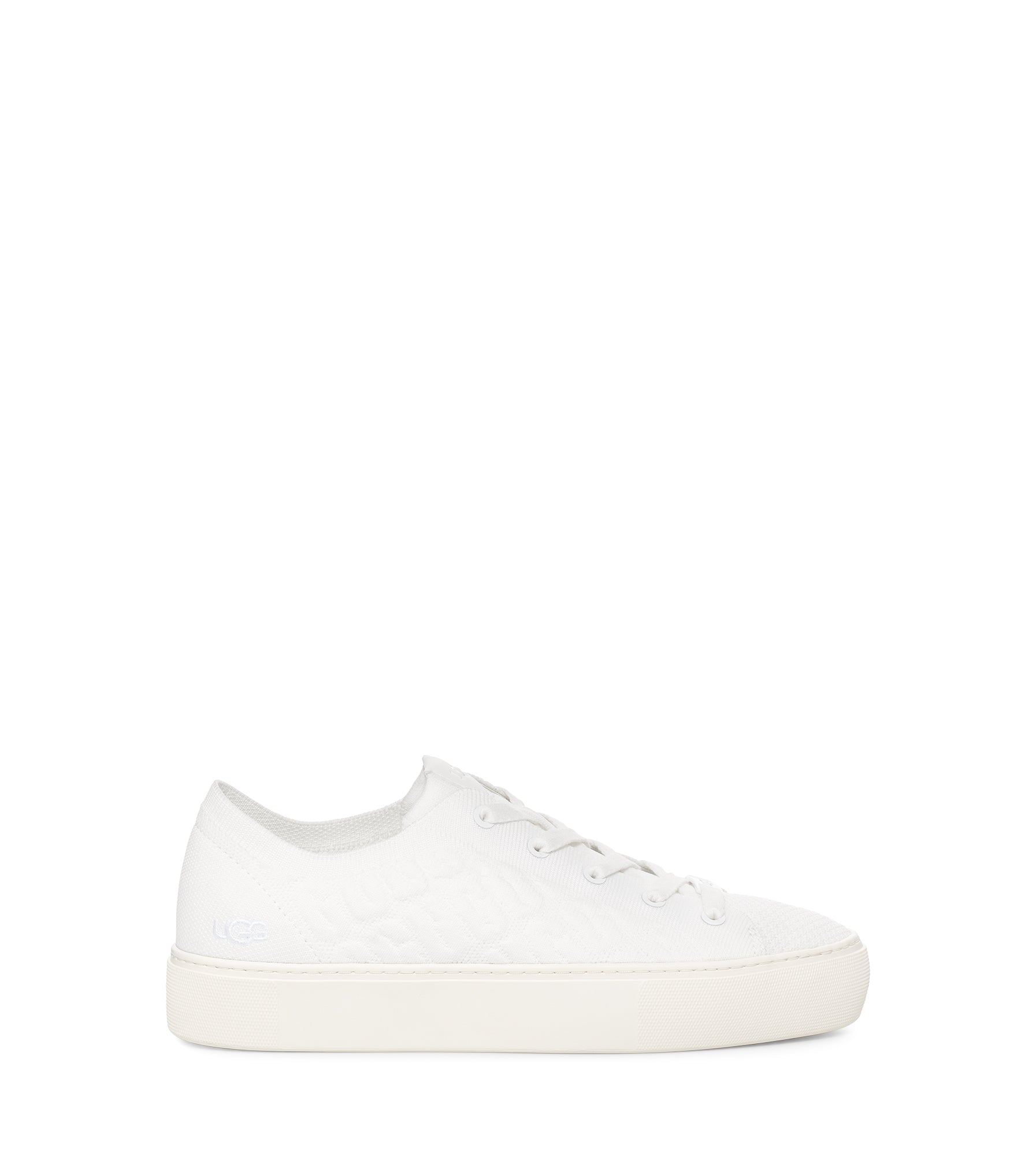UGG UGG Dinale Graphic Knit Sneaker White 3 