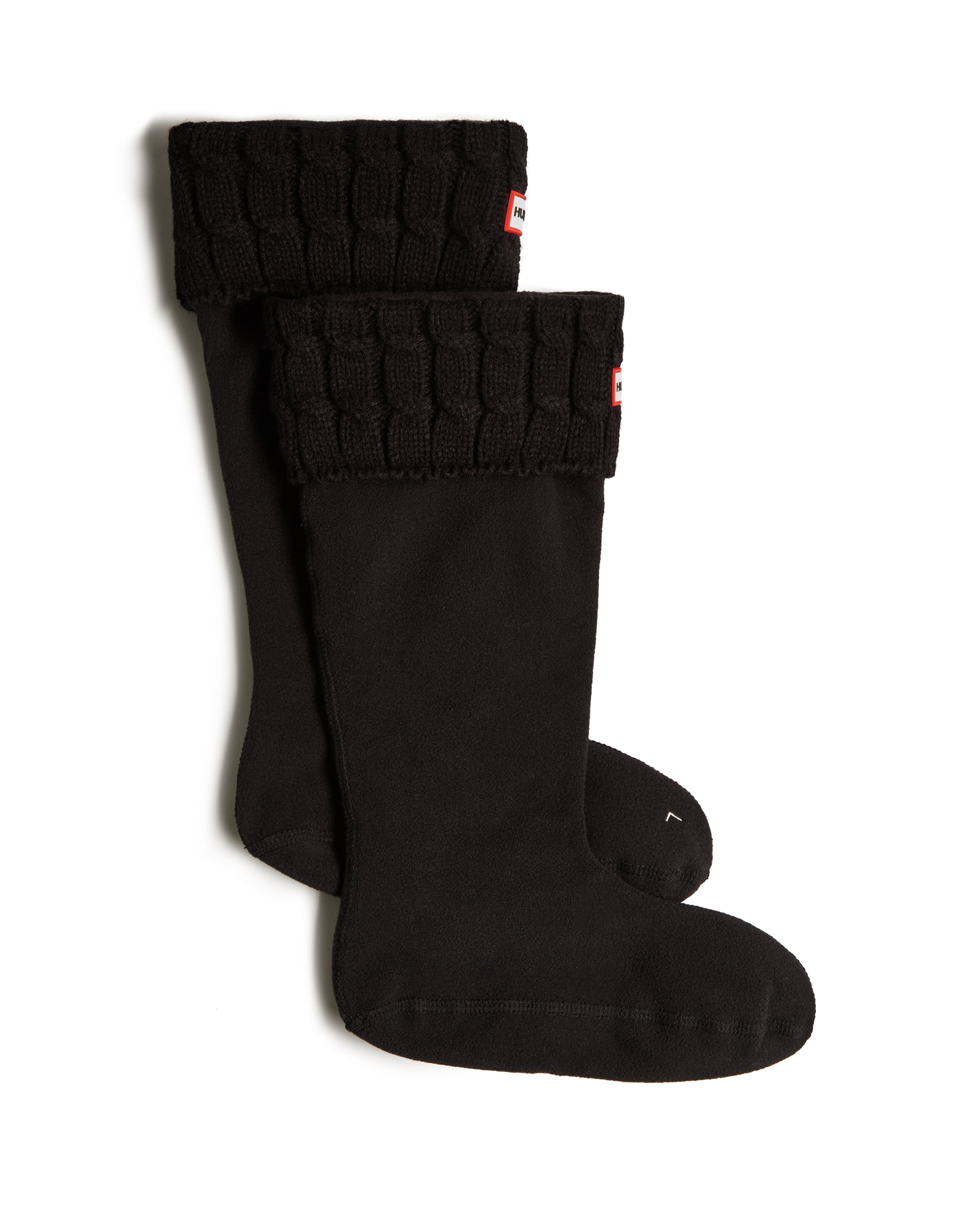 Hunter Hunter 6 Stitch Cable Tall Boot Sock Accessories Black M 