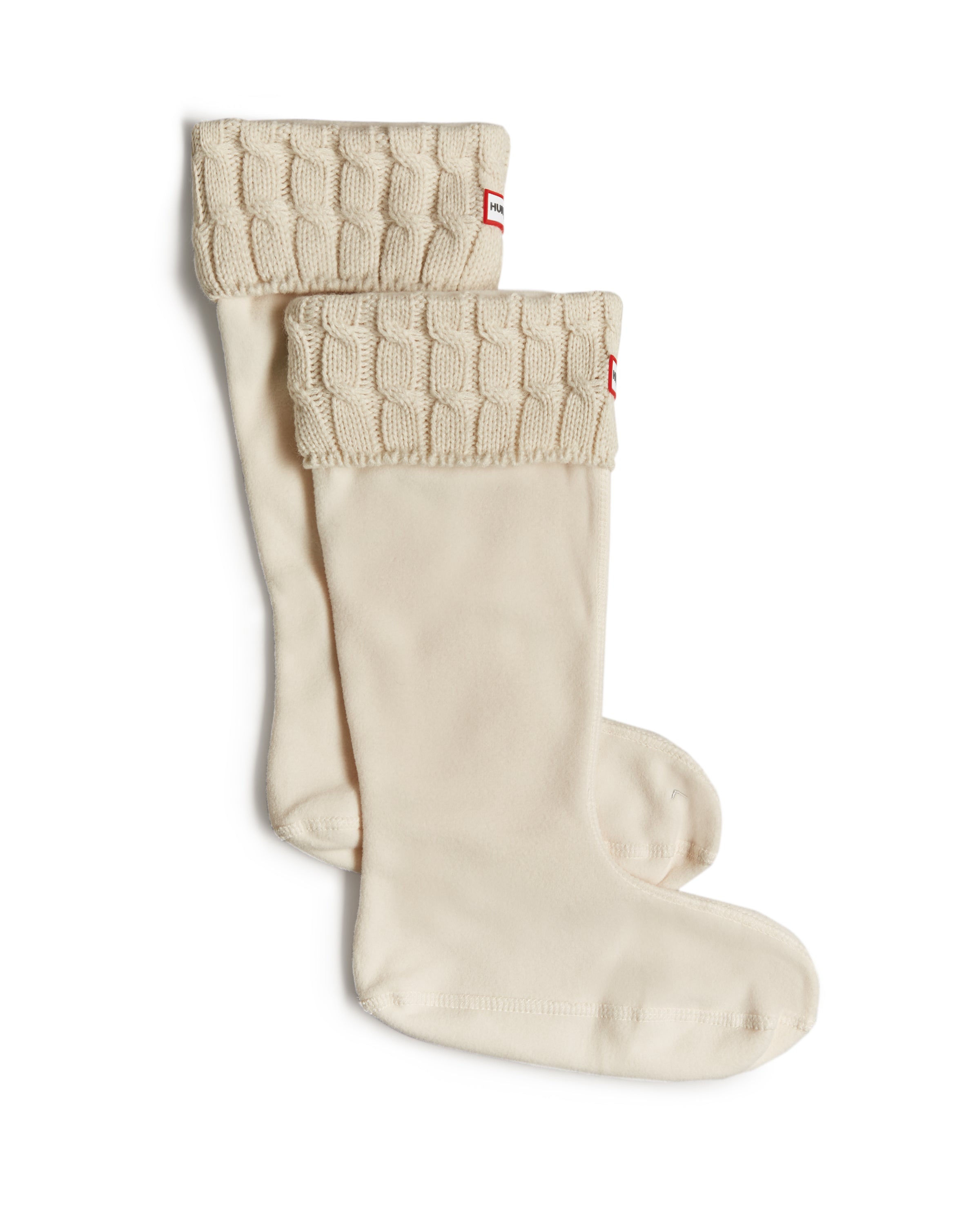 Hunter Hunter 6 Stitch Cable Tall Boot Sock Accessories White M 