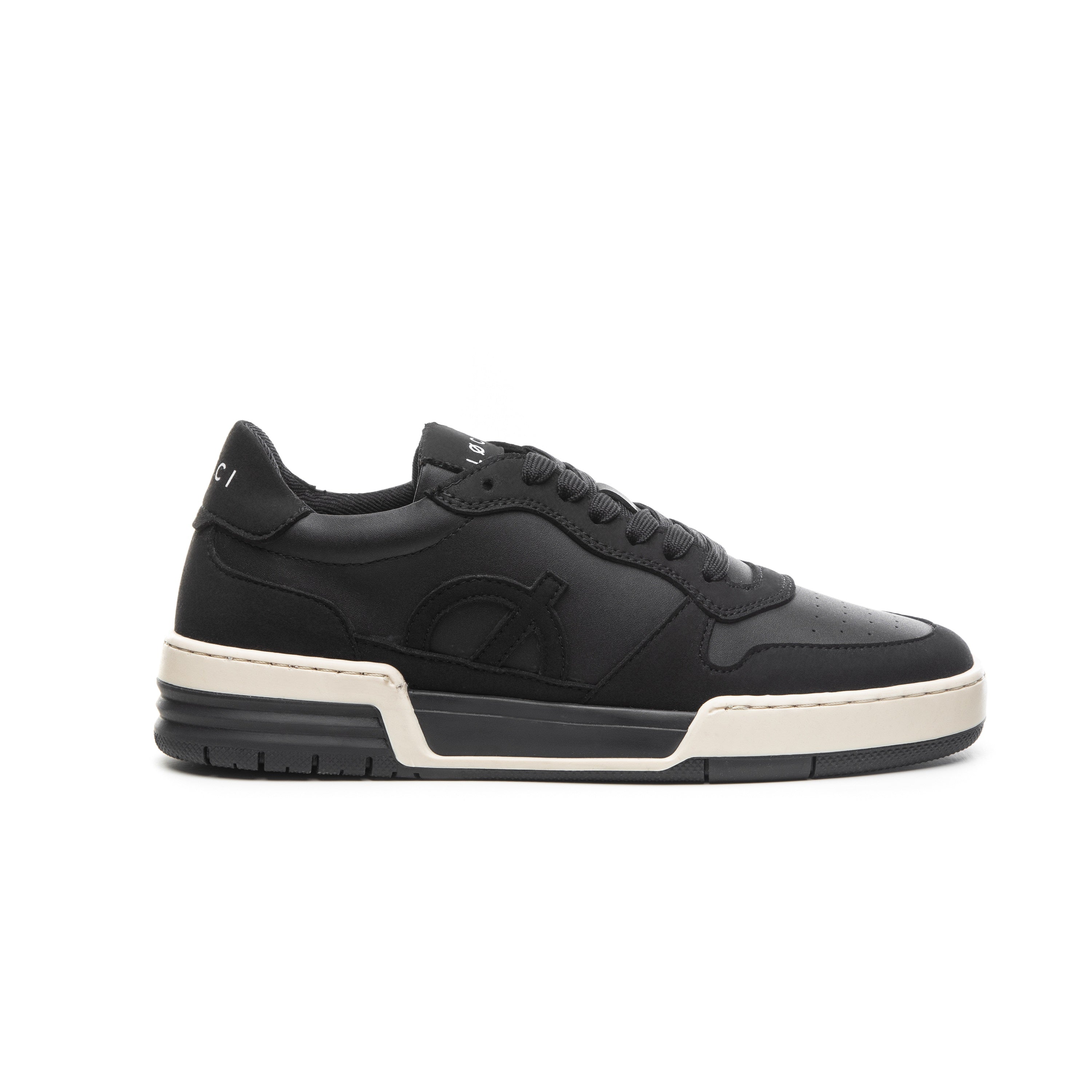 Loci Atom Sneaker Black/Black/Cream 3.5 
