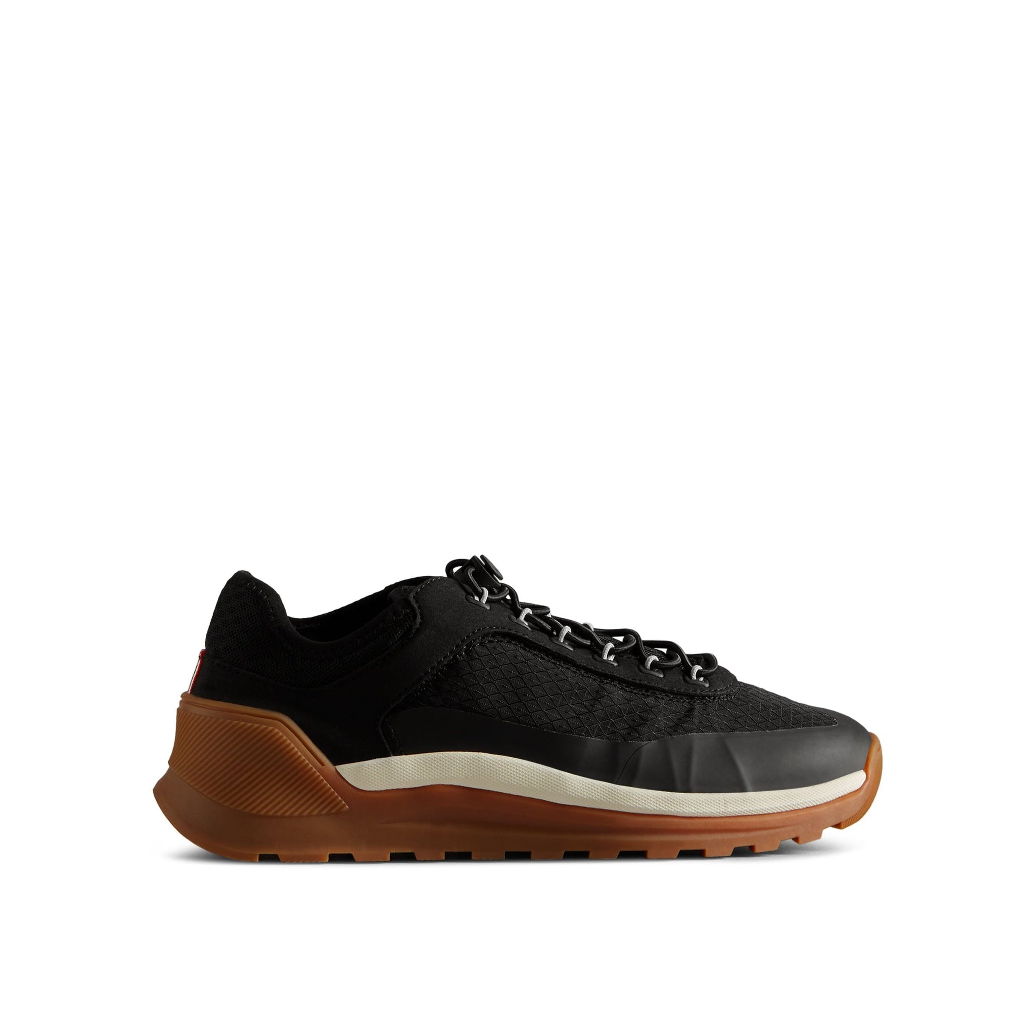 Hunter Hunter Traveller Trainer Sneaker Black/White/Gum 4 